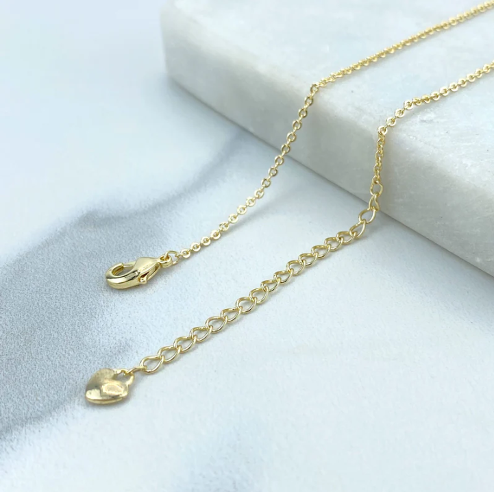 18K Gold Filled Micro CZ Butterfly Necklace & Earrings Set