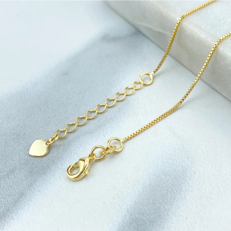 18K Gold Filled Elegant Teardrop Pearl Necklace & Earrings Set