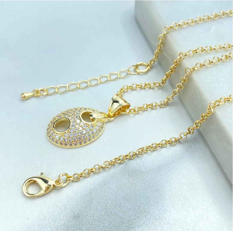 Elegant Jewelry Set – Premium Gold Filled Necklace, Earrings, Bracelet & Ring